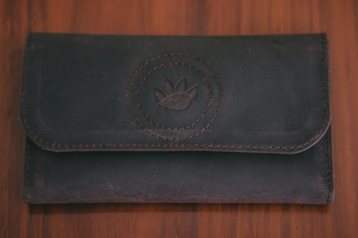 Pawch - Handcrafted Leather Rolling Tobacco Pouch Umber
