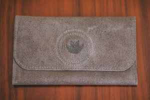 Pawch - Handcrafted Leather Rolling Tobacco Pouch Ash