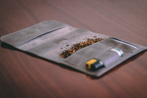 Pawch - Handcrafted Leather Rolling Tobacco Pouch Ash